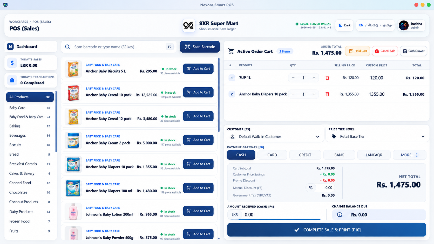 Nexora Smart POS screenshot